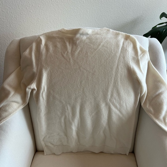💎EUC💎 3/4 Sleeve Cashmere Cream Sweater - Picture 6 of 7